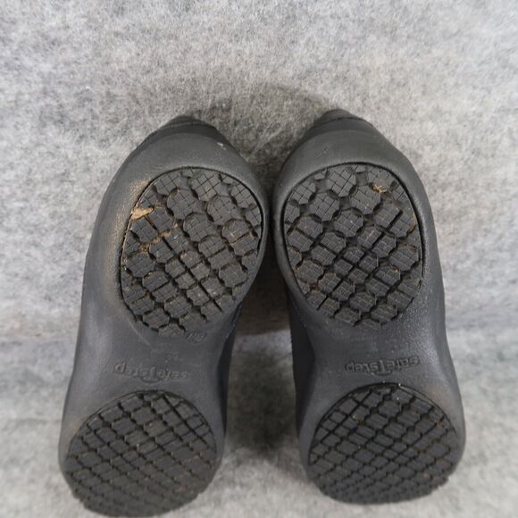 safeTstep Shoes Womens 8 Slip On Clog Work Comfort Uniform Slip Resistant Black - Picture 11 of 14
